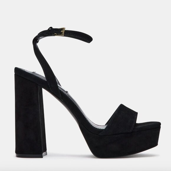 Steve Madden Black Platform Heels - Picture 1 of 7